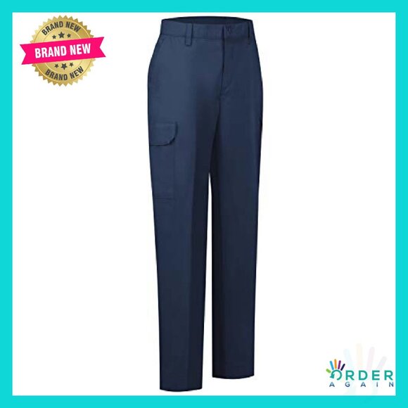 Industrial Cargo Pant Polyester Cotton Utility Workwear Classic Fit - Picture 4 of 4